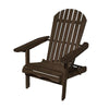 Geli Outdoor Adirondack Chair | Slatted Back | Weathered Gray Wood
