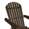 Geli Outdoor Adirondack Chair | Slatted Back | Weathered Gray Wood