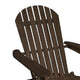 Geli Outdoor Adirondack Chair | Slatted Back | Weathered Gray Wood