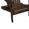 Geli Outdoor Adirondack Chair | Slatted Back | Weathered Gray Wood