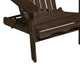 Geli Outdoor Adirondack Chair | Slatted Back | Weathered Gray Wood