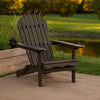 Geli Outdoor Adirondack Chair | Slatted Back | Weathered Gray Wood