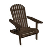 Geli Outdoor Adirondack Chair | Slatted Back | Weathered Gray Wood