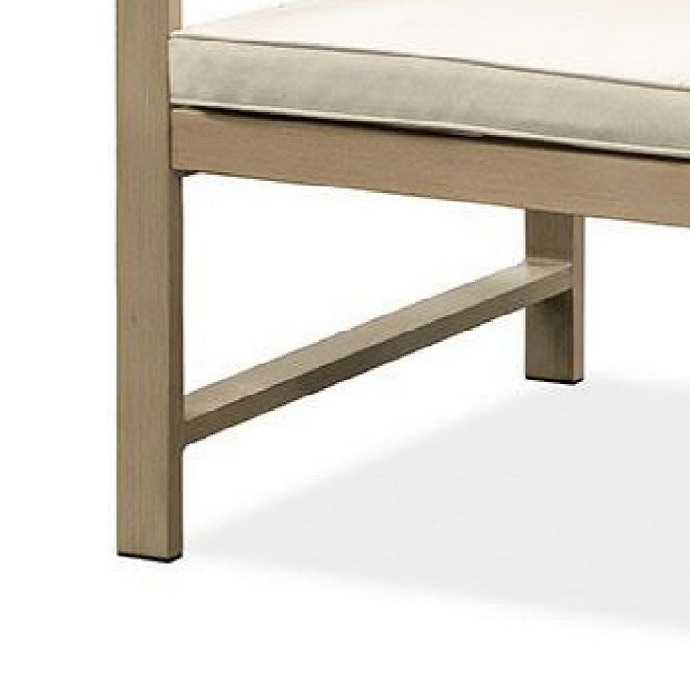 Beli Outdoor Armchair Set of 2 | Washable Beige Covers | Natural Brown