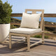 Beli Outdoor Side Chair Set of 2 | Washable Beige Covers | Natural Brown