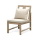 Beli Outdoor Side Chair Set of 2 | Washable Beige Covers | Natural Brown