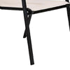 Feli Outdoor Stacking Chair Set of 2 | Beige Mesh Fabric | Black Metal