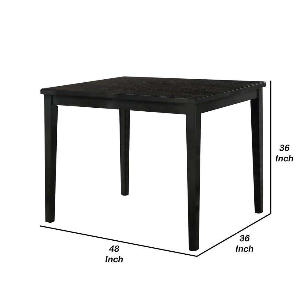 Heni Counter Height Table | 48’’ Rectangular Top | Dark Walnut Brown BM339353