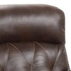 Kesy Manual Glider Recliner Chair | Pillow Top Arms | Brown Faux Leather BM339355