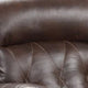 Kesy Manual Glider Recliner Chair | Pillow Top Arms | Brown Faux Leather BM339355