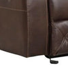 Kesy Manual Glider Recliner Chair | Pillow Top Arms | Brown Faux Leather BM339355