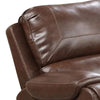 Teli Manual Swivel Glider Recliner Chair | Dark Brown Faux Leather BM339358