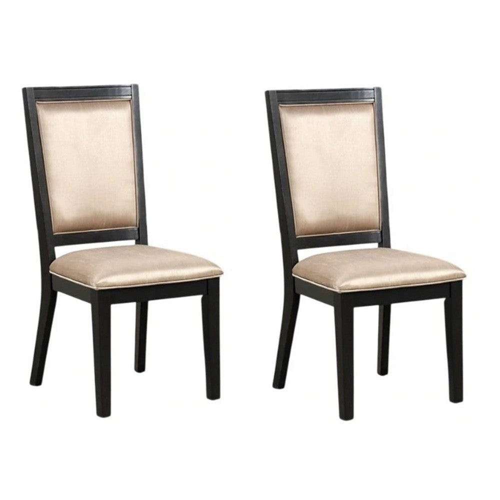 Yada Side Dining Chair Set of 2 | Slatted Back | Espresso Brown
