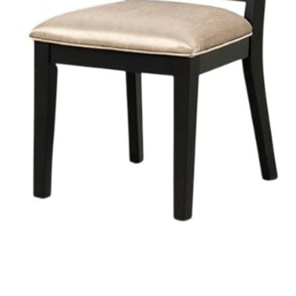 Yada Side Dining Chair Set of 2 | Slatted Back | Espresso Brown BM339360