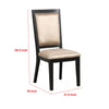 Yada Side Dining Chair Set of 2 | Slatted Back | Espresso Brown BM339360