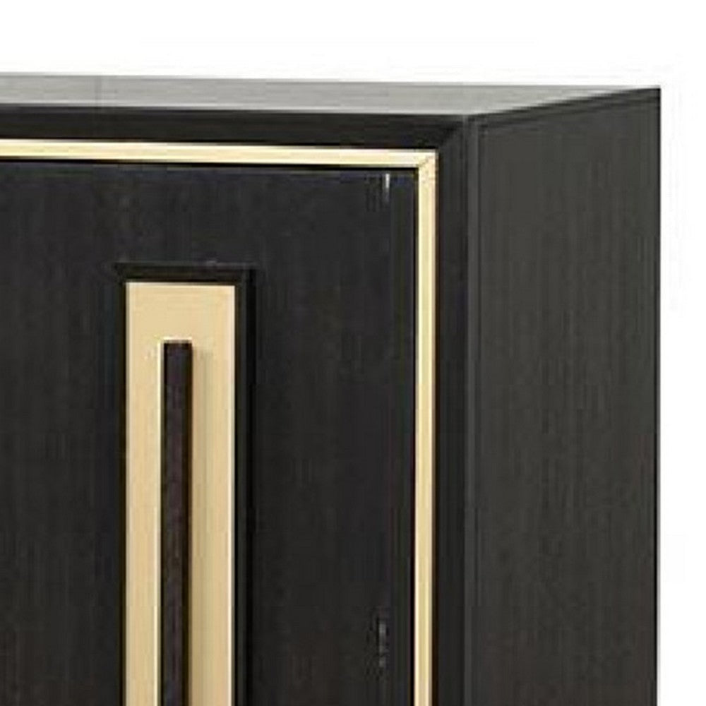 Yada Sideboard Buffet Server | Espresso Brown Wood | 3 Drawers 2 Doors | 60’’ BM339361