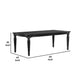 Hixe Dining Table | Black Wood | Turned Legs | Rectangular 84’’ Top BM339366