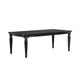 Hixe Dining Table | Black Wood | Turned Legs | Rectangular 84" Top