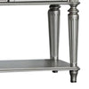 Hixe Sideboard Wine Rack Server | Silver Wood | Fluted Legs | 60’’ BM339368