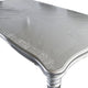 Hixe Dining Table | Silver Wood | Turned Legs | Rectangular 84" Top