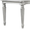 Hixe Dining Table | Silver Wood | Turned Legs | Rectangular 84" Top
