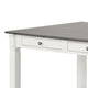 Dola Dining Table | Rustic White | Gray Wood | Rectangular 72’’ Top BM339373