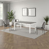 Dola Dining Table | Rustic White | Gray Wood | Rectangular 72" Top