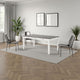 Dola Dining Table | Rustic White | Gray Wood | Rectangular 72" Top