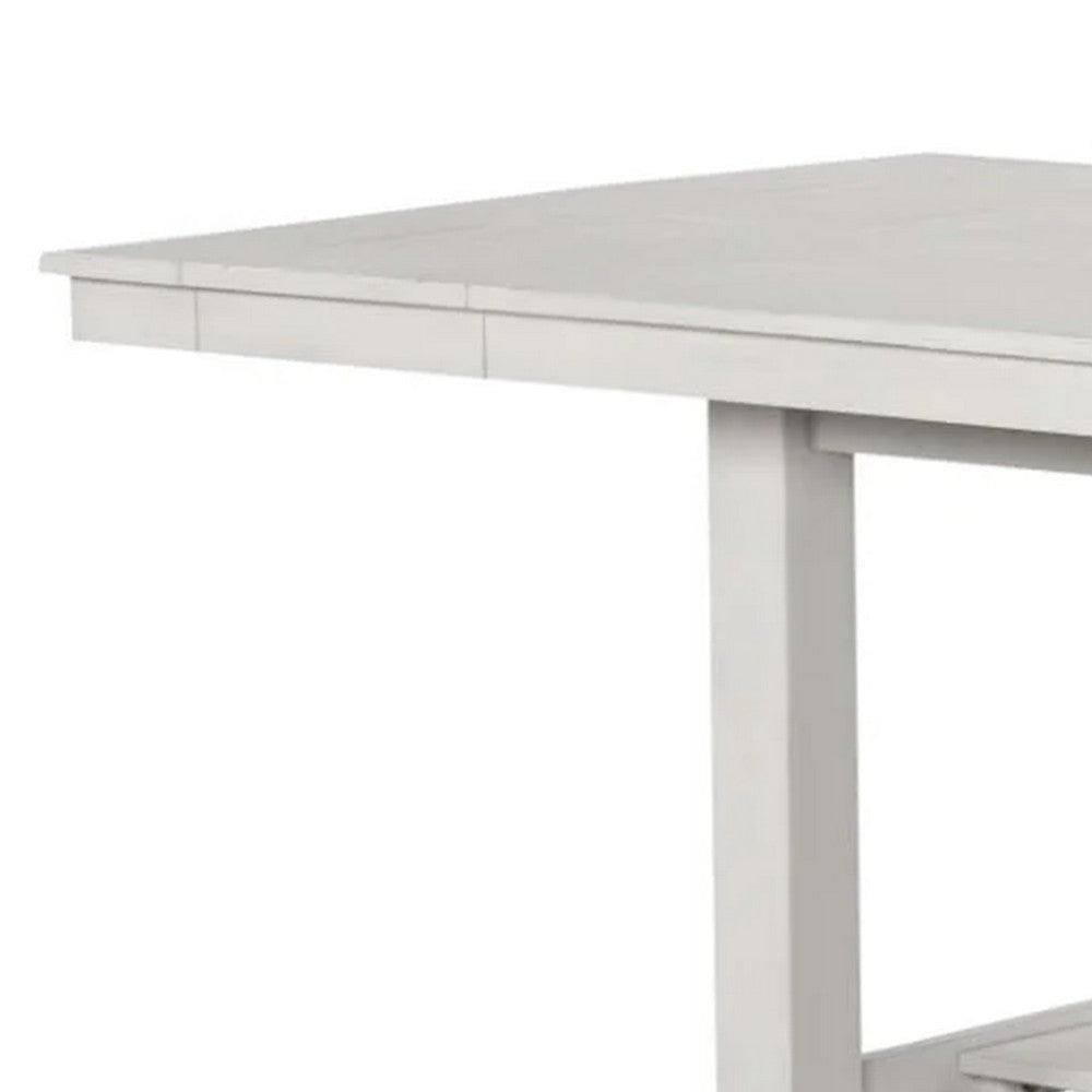 Rone Extendable Dining Table | White Oak Wood | 60-84" Plank Top