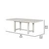 Rone Extendable Dining Table | White Oak Wood | 60-84" Plank Top