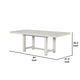 Rone Extendable Dining Table | White Oak Wood | 60-84" Plank Top