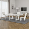Rone Extendable Dining Table | White Oak Wood | 60-84" Plank Top