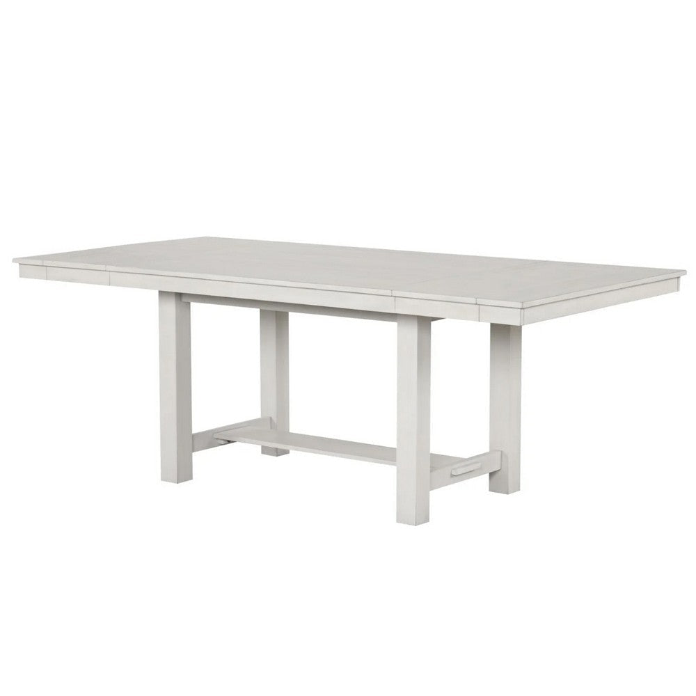 Rone Extendable Dining Table | White Oak Wood | 60-84" Plank Top