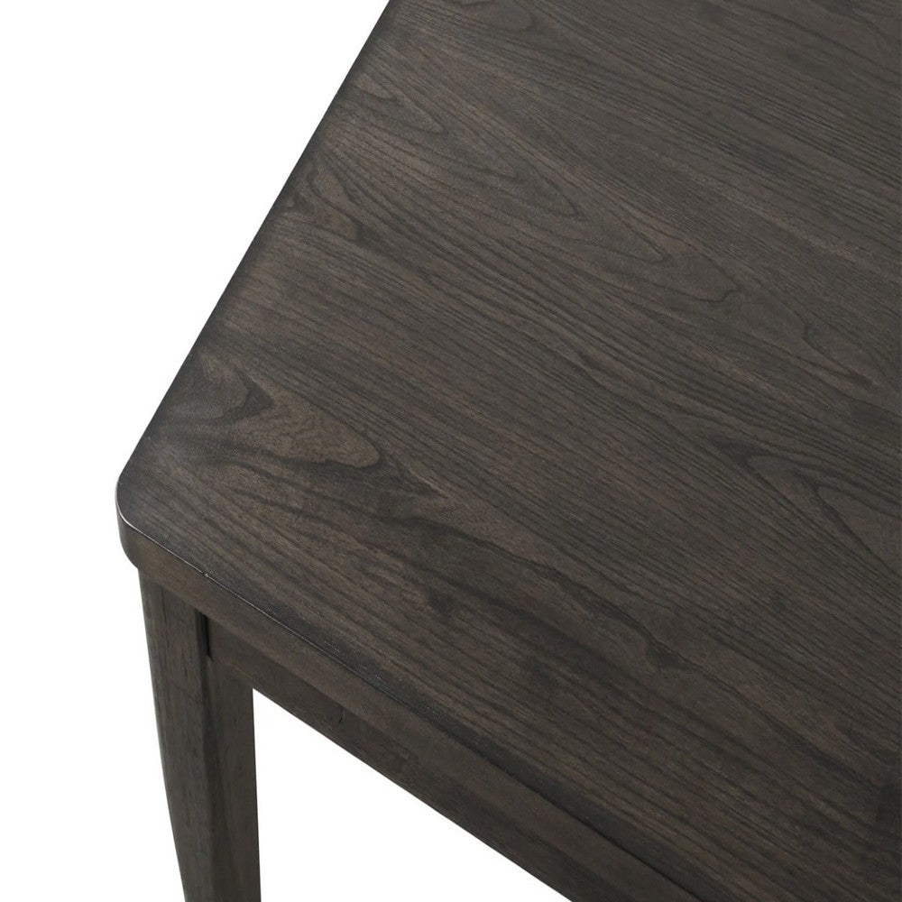 Oline Dining Table | Dark Walnut Brown Wood | Rectangular 72" Top