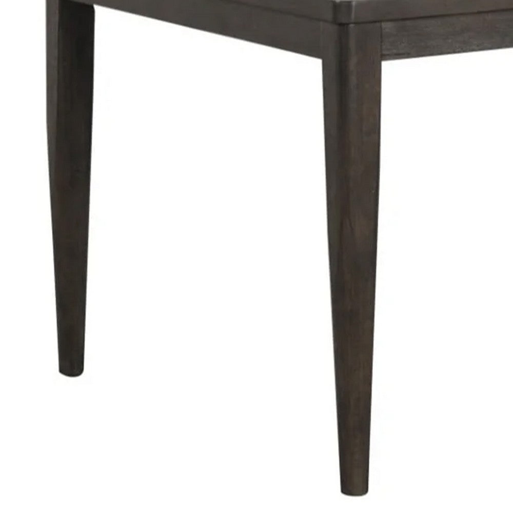Oline Dining Table | Dark Walnut Brown Wood | Rectangular 72" Top