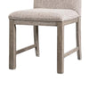 Gris Side Dining Chair | Gray Solid Wood | Fabric Padded Seat BM339378