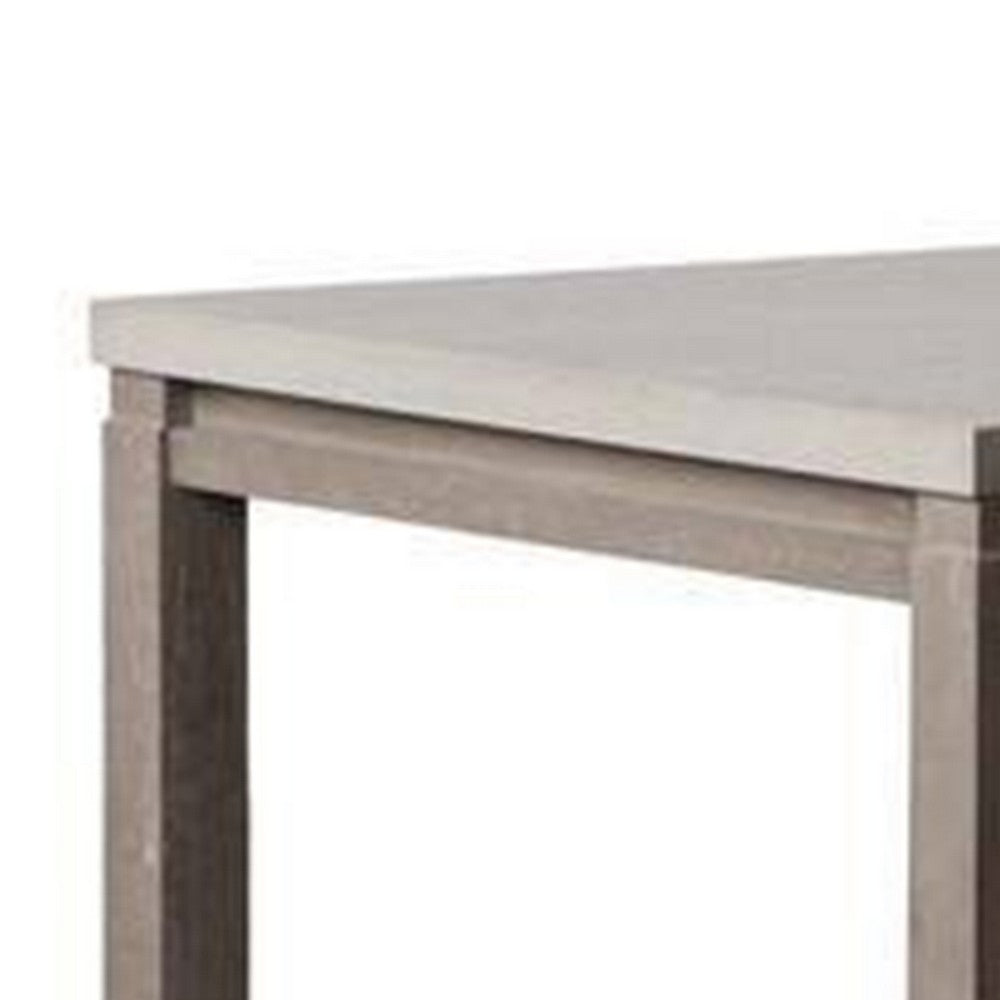 Gris Dining Table | Dual-Tone Gray | Rectangular 90" Top