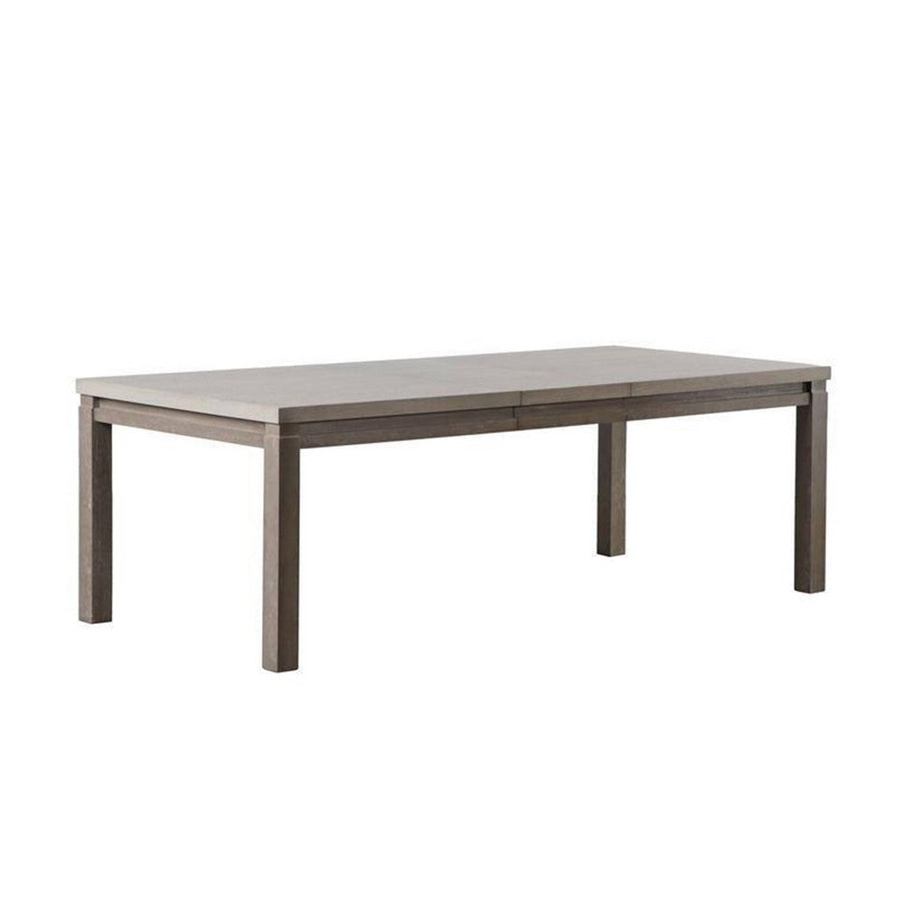 Gris Dining Table | Dual-Tone Gray | Rectangular 90" Top