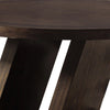Hols Dining Table | 54’’ Espresso Brown Wood Top | Angled Pedestal Legs BM339380