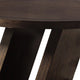 Hols Dining Table | 54’’ Espresso Brown Wood Top | Angled Pedestal Legs BM339380