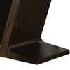 Hols Dining Table | 72" Espresso Brown Wood Top | Angled Pedestal Legs