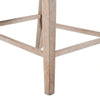 Ellon Counter Chair Set of 2 | Distressed Natural Brown Wood Cream Fabric BM339383