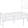 Nix Full Size Bed | Classic Spindle Headboard & Footboard | White Metal BM339384