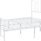 Nix Full Size Bed | Classic Spindle Headboard & Footboard | White Metal BM339384