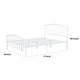 Nix Full Size Bed | Classic Spindle Headboard & Footboard | White Metal BM339384