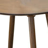 Ary Side End Table | 24’’ Round Walnut Brown Wood Top | Angled Legs BM339388