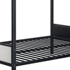 Mely Full over Full Bunk Bed | Attached Side Ladder | Black White Metal BM339393