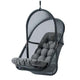 Bery Patio Hanging Swing Chair | Cushioned Dark Gray Mesh BM339398