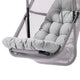 Bery Patio Hanging Swing Chair | Cushioned Light Gray Mesh BM339399