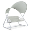 Diz Outdoor Hanging Double Swing Sofa Chair | White Powder Coated Steel